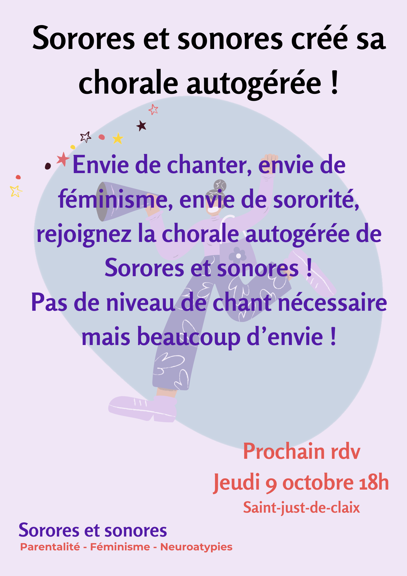 Affiche prochaine chorale autogérée